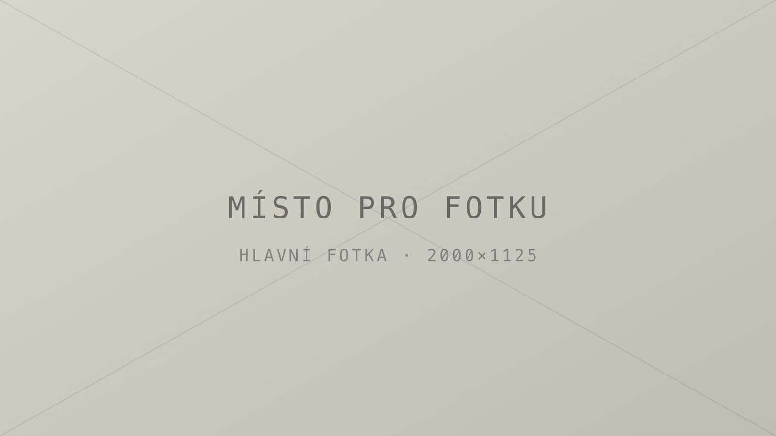 Sem přijde fotka z dílny